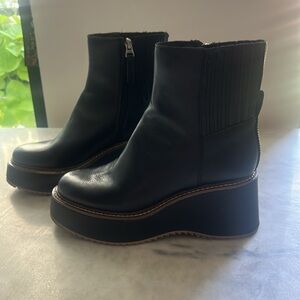 Dolce Vita Leather Lug Boots size 6